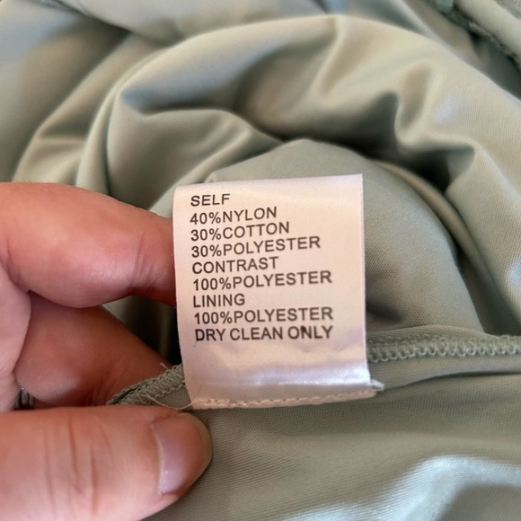 Tadashi Shoji Mint Green Sequin Embroidered Off the Shoulder Gown - Picture 10 of 10